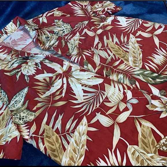Vintage Womens Red Hawaiian Shirt - Picture 4 of 5